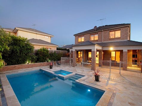 Pool Area Ideas pool house with outdoor kitchen Pool Area Ideas Pool Area Ideas like the thatched gazebo at the end if the pool Pool Area Ideas