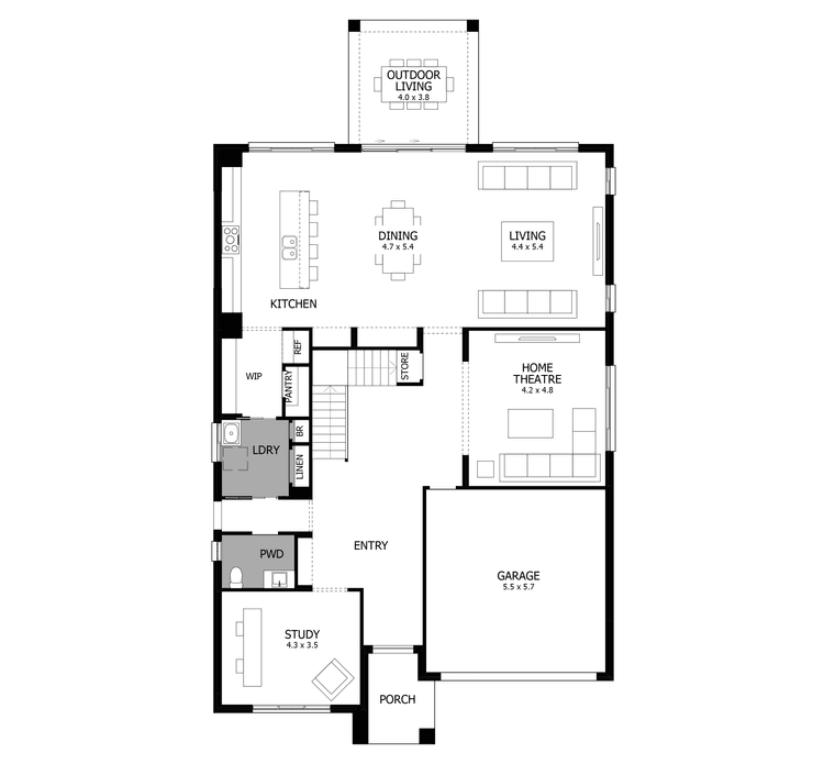 Enigma 46 Home Design & House Plan by MOJO Homes