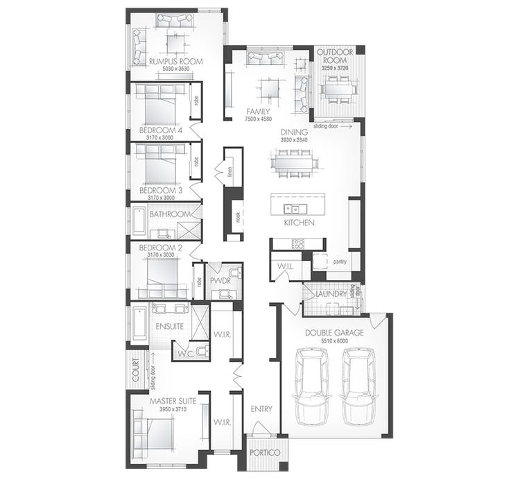 Botanica Home Design House Plan By Metricon Homes Qld Pty Ltd