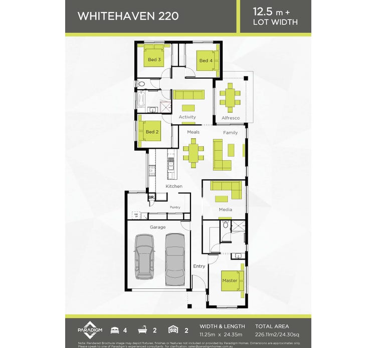 Whitehaven 220 Home Design & House Plan by Paradigm Homes