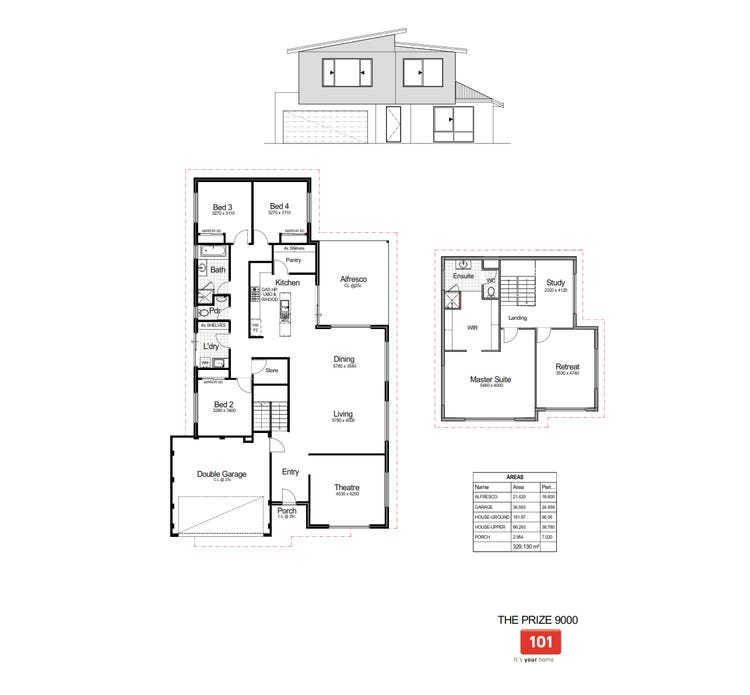 The Prize 9000 Home Design House Plan By 101 Residential